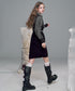 Check Layer Knit Dress