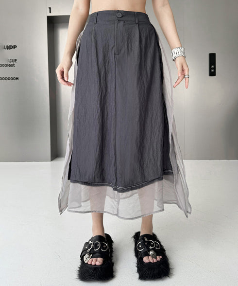 Sheer Stitch Top&Skirt Co-ord