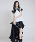 Contrast Collar Blouse