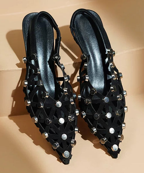Stud Grid Sling Heel
