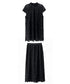 Bloom Collar Top&Skirt Co-ord