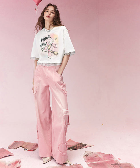 Signal Mesh Crop Top