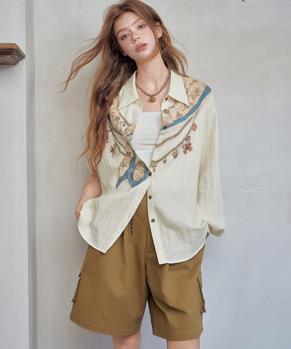 Bijou Print Blouse