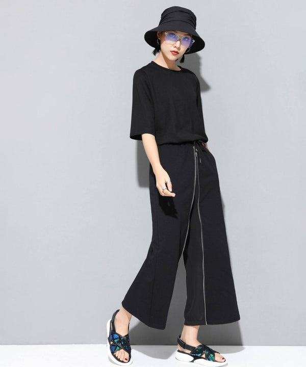Center Zip Wide Pants