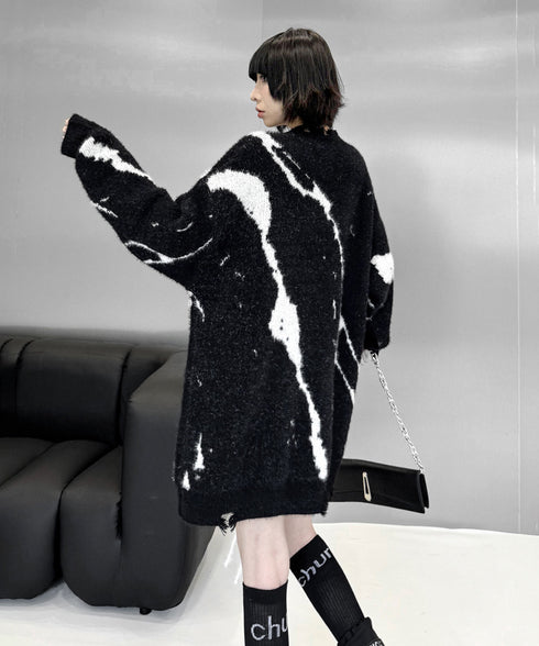 Zigzag Brush Knit Top