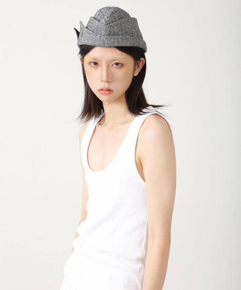 Herringbone Fold Cap