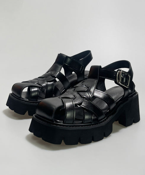 Chunky Buckle Fisher Sandals