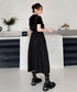 Strap Zip Volume Dress