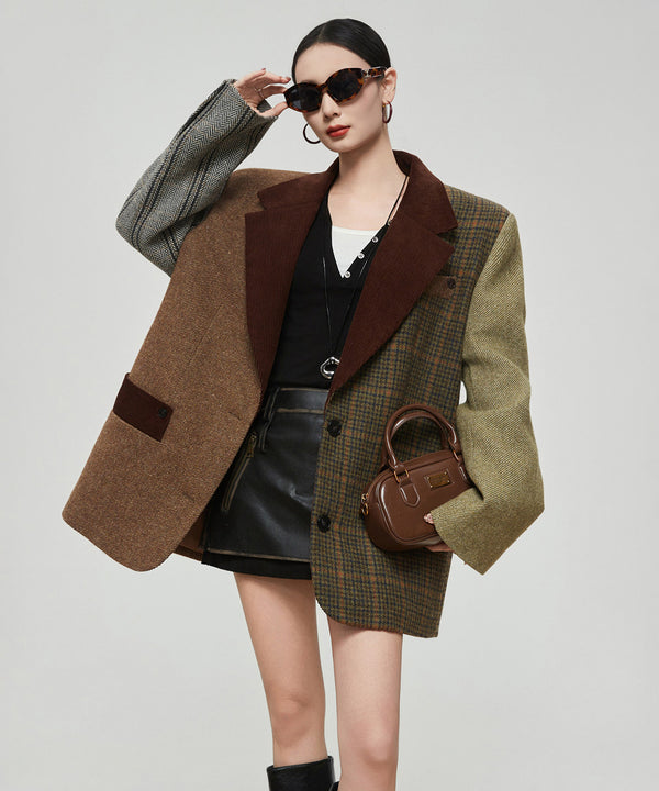 Patchwork Tailored Jacket