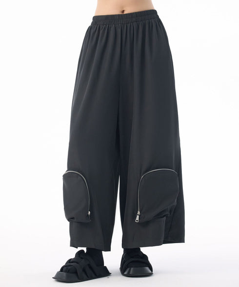 Zip Pocket Wide Pants
