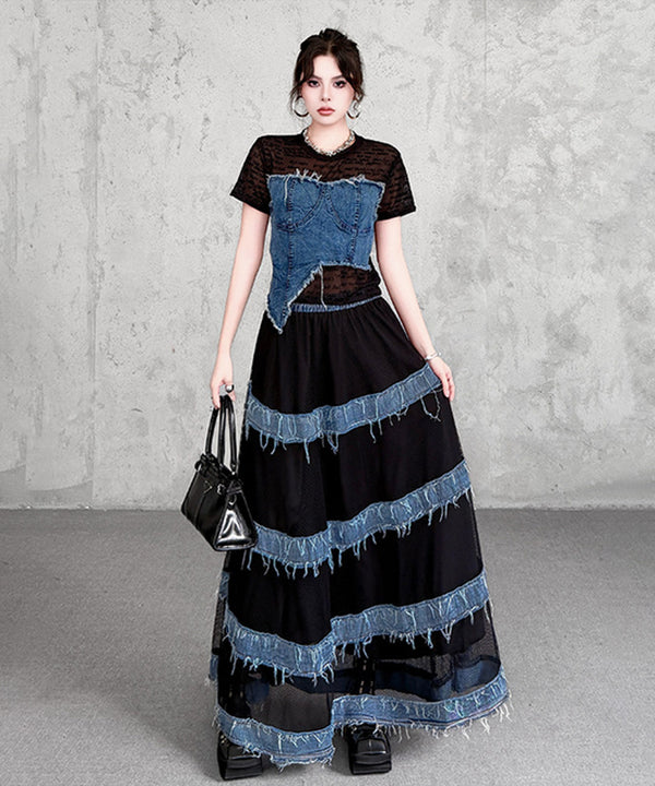 Fray Tier Skirt