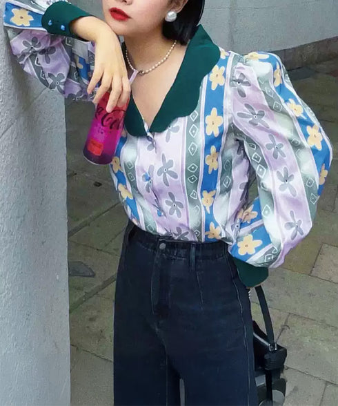 Brush Stroke Oversized Shirt