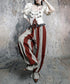 Stripe Gather Balloon Pants