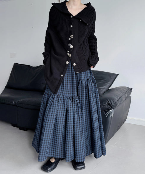 Twist Button Knit Cardigan