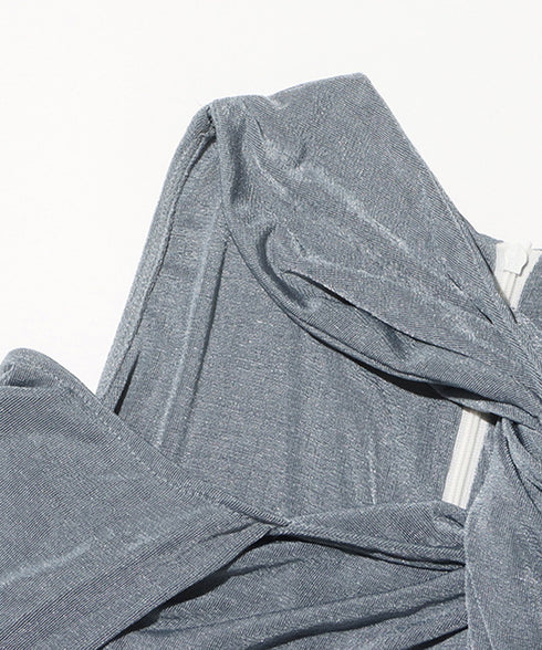 Cross Drape Maxi Dress
