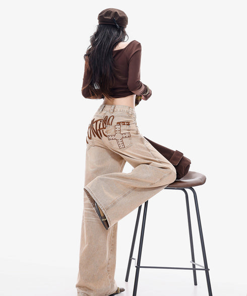 Diagonal Ruched Sheer Top