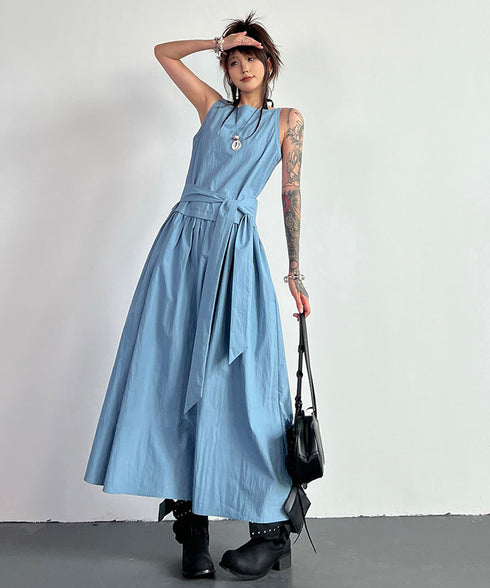 Belt Flow Dress