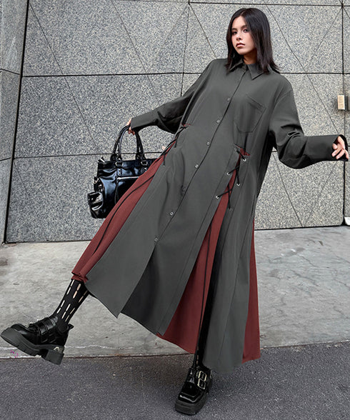 Bicolor Zip Top & Skirt Co-ord