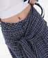 Grid Wrap Wide Pants