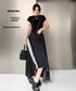 Ruffle Line Layer Skirt