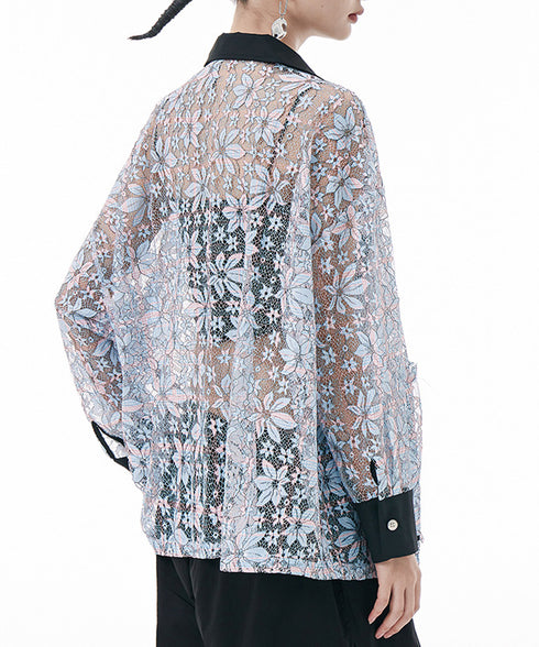 Floral Lace Sheer Jacket