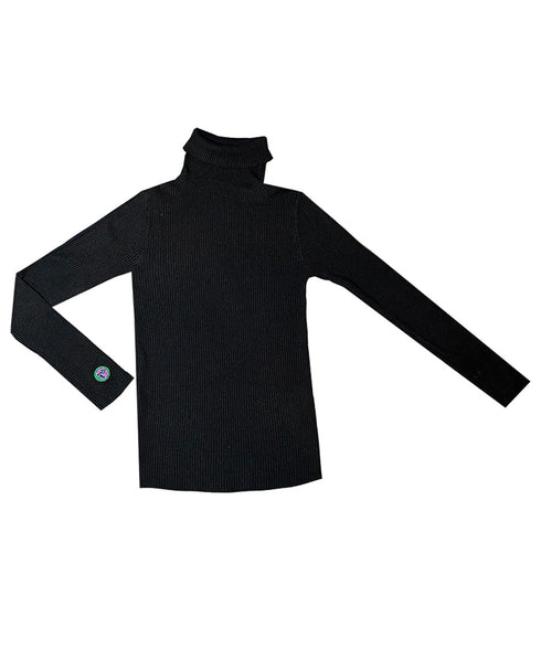 Rib Turtleneck Knit Top
