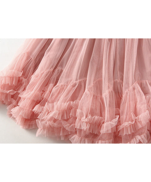 Volume Tiered Tulle Maxi Skirt