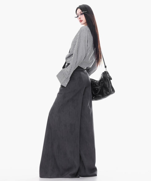 Frayed Contrast Knit Top