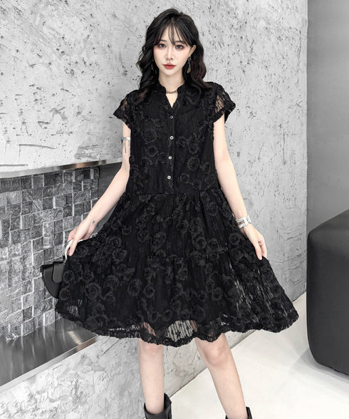 Rosette Tier Dress
