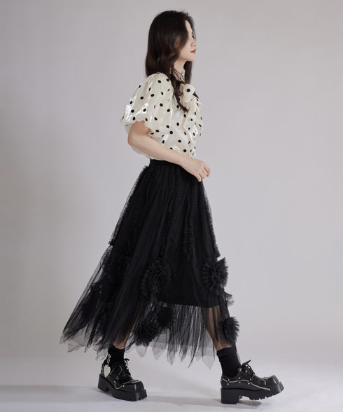Tulip Layered Tulle Skirt