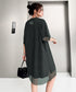 Mesh Graphic Dress