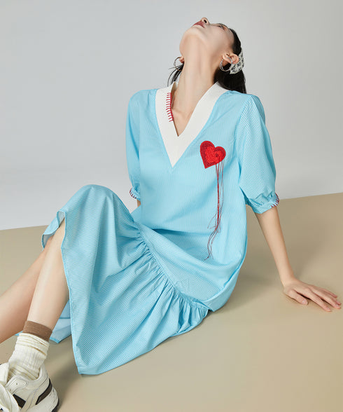 Heart Point Balloon Dress
