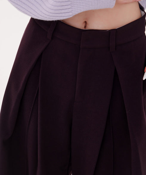 Fluid Pleat Wide Pants