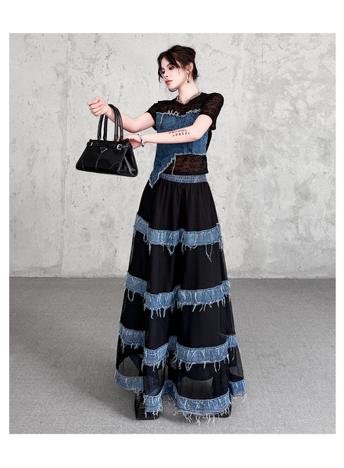 Fray Tier Skirt