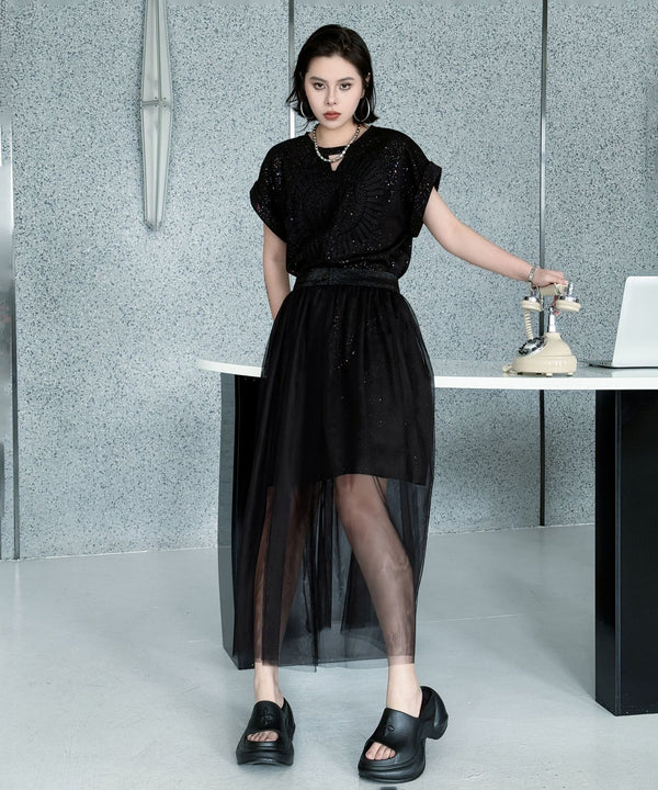 Sequin Dress & Tulle Skirt Co-ord