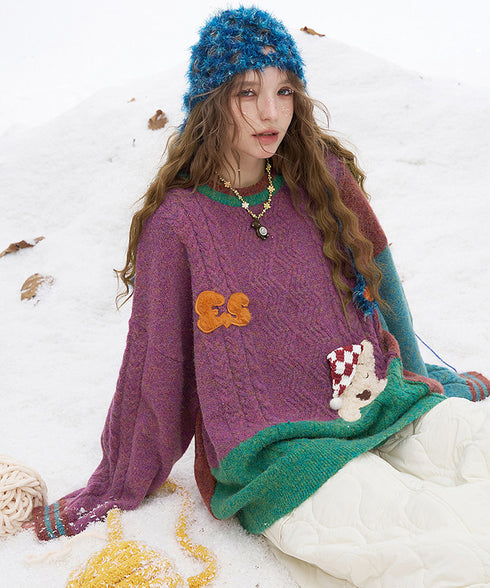 Patch Charm Sweater