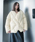 Quilted Wrap Down Jacket