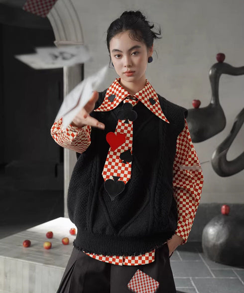 Textured Wrap Cut Vest