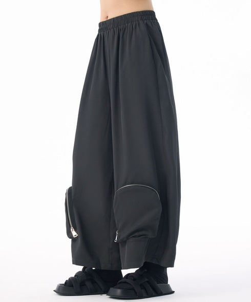 Zip Pocket Wide Pants