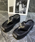 Metal Flow Platform Sandal