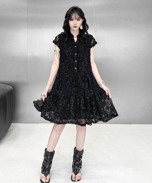 Rosette Tier Dress