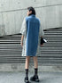 Panel Mix Denim Dress