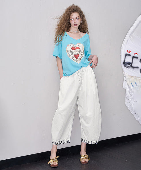 Cloud Hem Balloon Pants