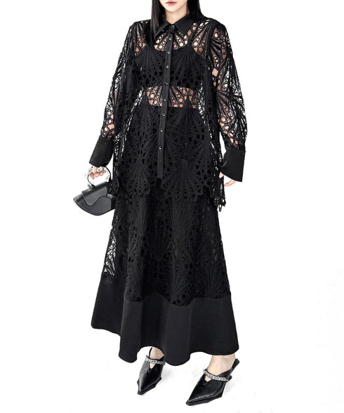Lace Layer Blouse&Skirt Co-ord