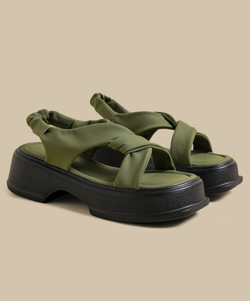 Twist Loop Platform Sandal