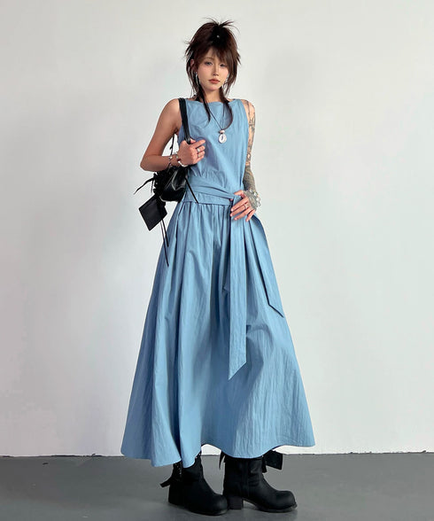Belt Flow Dress
