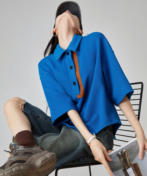 Solvane Trim Polo Top