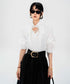 Lace Collar Volume Sleeve Blouse