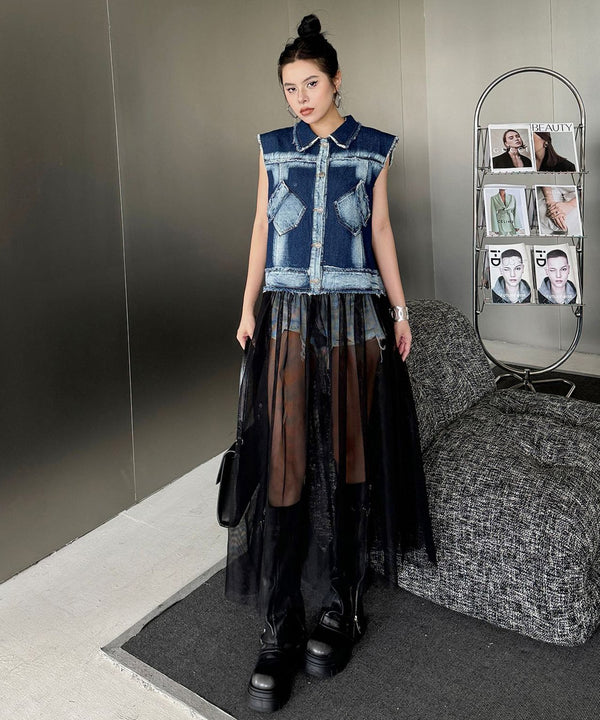 Edge Pocket Veil Vest