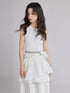 Frill Layered Combination Dress